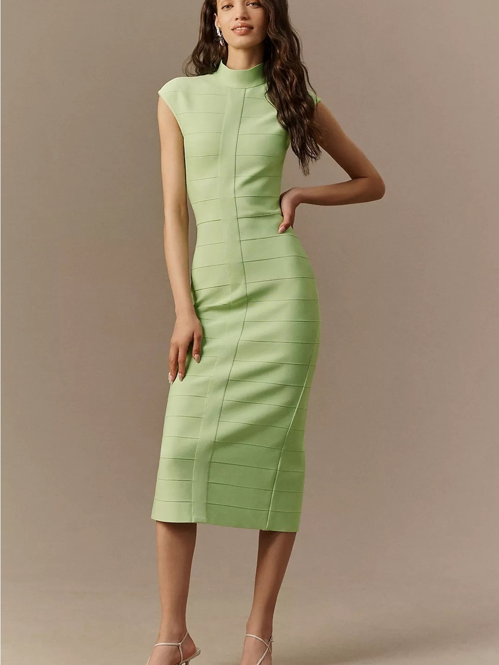 Elliatt Anthropologie Elana Mock Neck Midi Dress • msrp $298